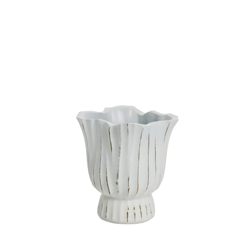 Palazzo-Blumentopf, Durchmesser 14,5 cm, Höhe 15 cm, Weiß