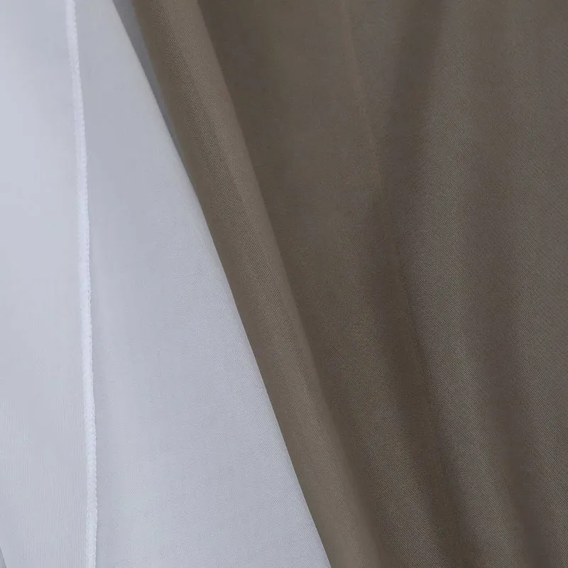 Scheibengardine durch Tunnelzug Voile Bistrogardinen mit Quaste 1 Stück