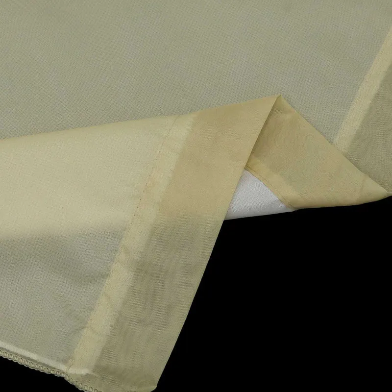 Scheibengardine durch Tunnelzug Voile Bistrogardinen mit Quaste 1 Stück