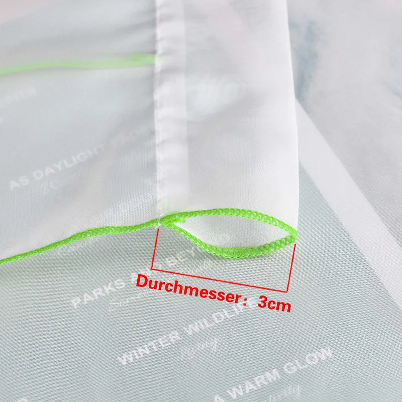 Rollo mit Blumenmuster Modern Transparent 1 Stück