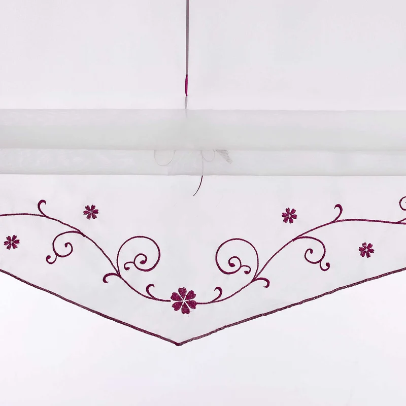 Rollo mit Blumenmuster Modern Transparent 1 Stück