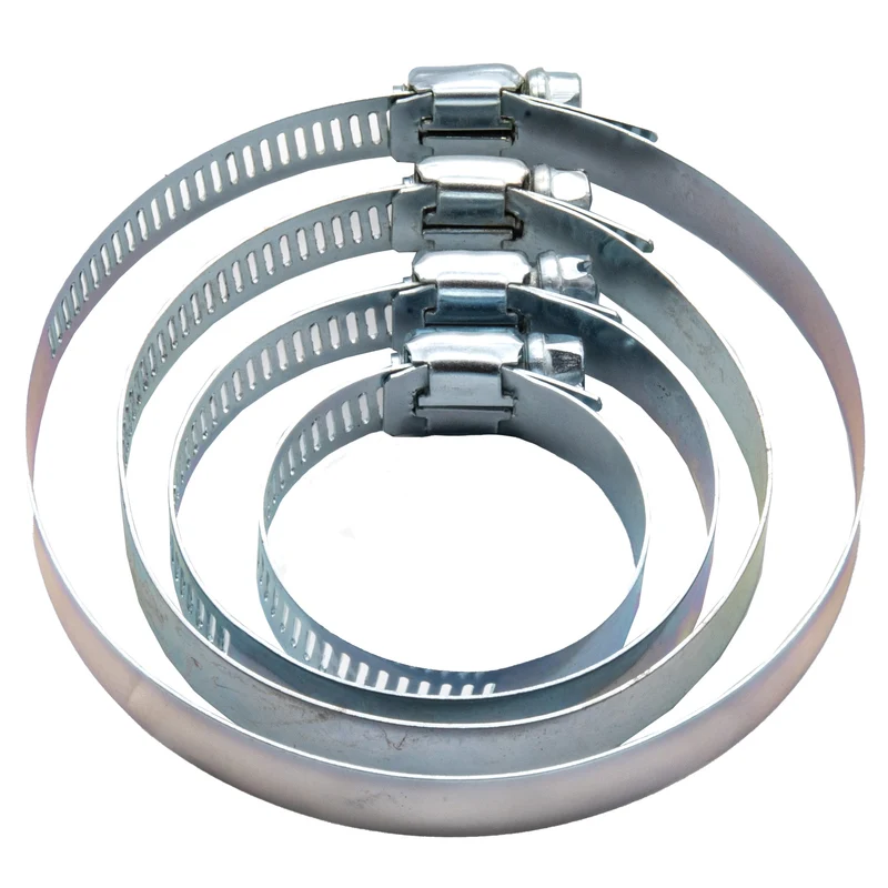 Schlauchschellen 4er Set Groß Schellen Schneckengewinde 32mm - 114mm Klemmschellen