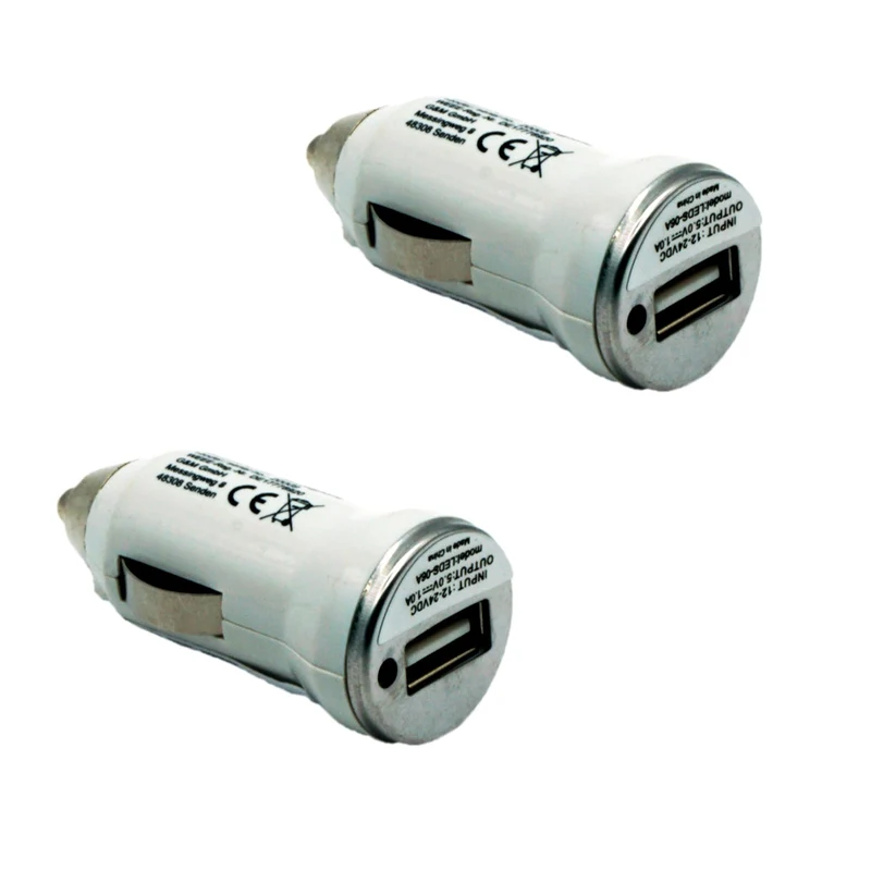 Zigarettenanzünder 2 Stück USB Ladegerät Auto KFZ Adapter Mini