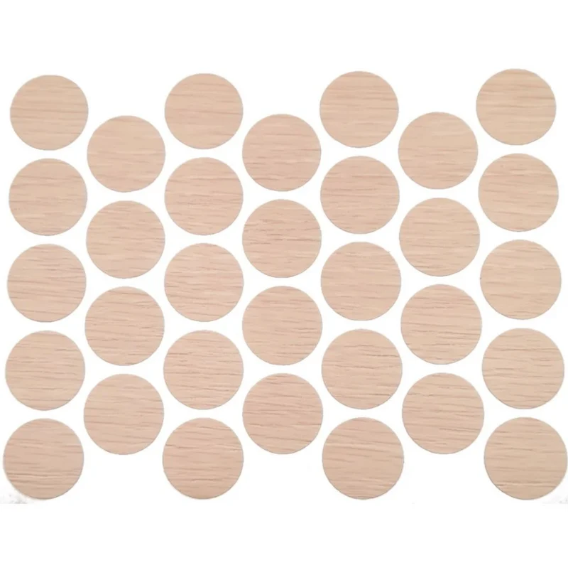 Schraubabdeckkappen Selbstklebend - Milk Oak 18mm
