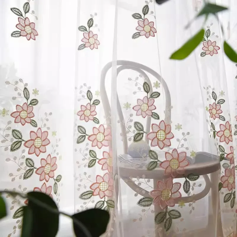 Transparente Blumen, rosa Dekoration