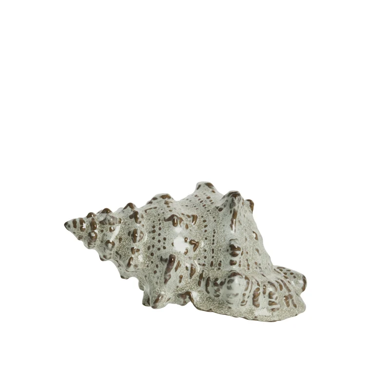 Shellille-Dekoration Konkylie D15 H7,5 Leinen