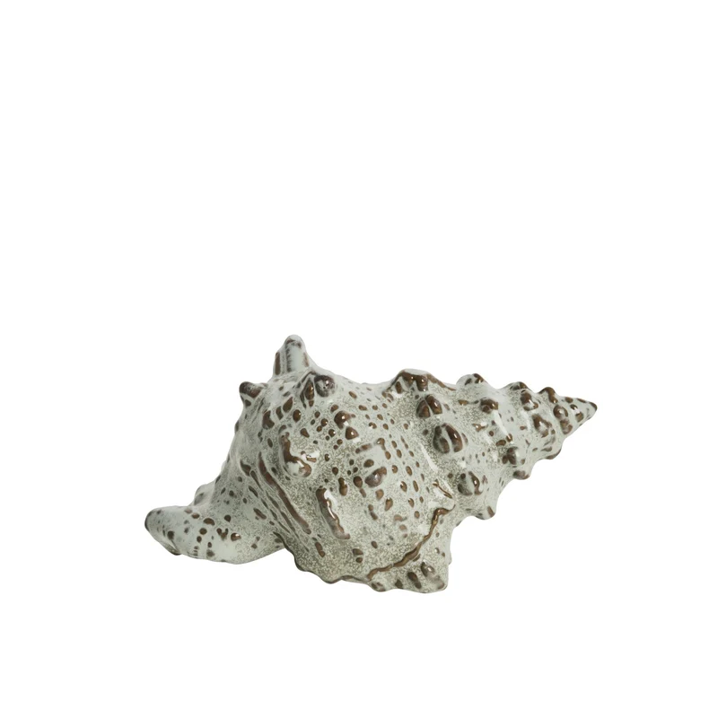 Shellille-Dekoration Konkylie D15 H7,5 Leinen