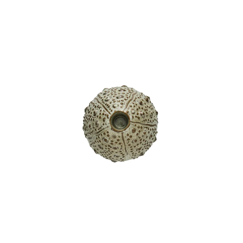 Shellille-Kerzenständer, Seeigel, D10 H7,5, Leinen