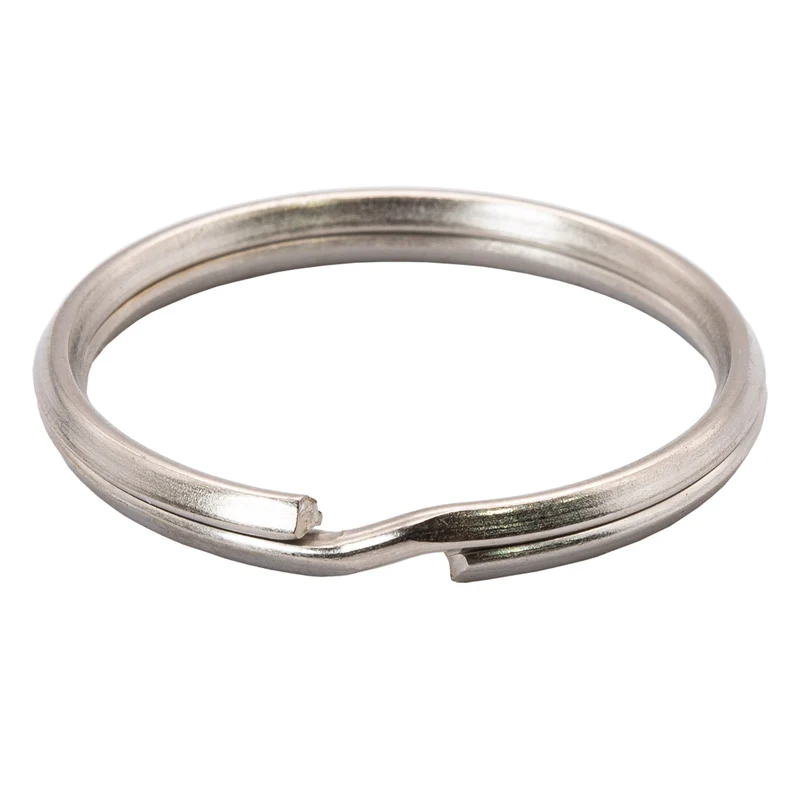 20x Schlüsselringe Rundringe Schlüsselanhänger Stahlringe Metall Ringe Set