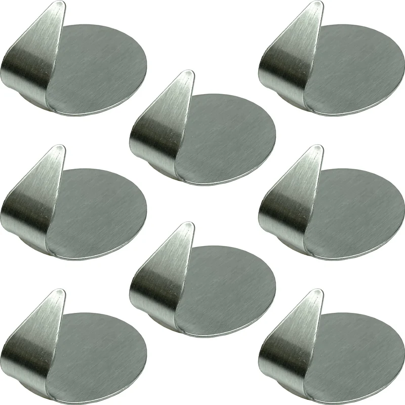 Kleiderhaken 8er Set Edelstahl Selbstklebend Rund Garderobenhaken Wandhaken