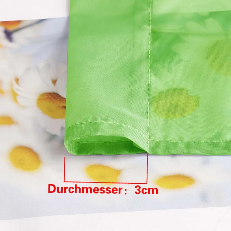 Rollo durch Stangendurchzug Transparente Luftig Unifarbig 1 Stück