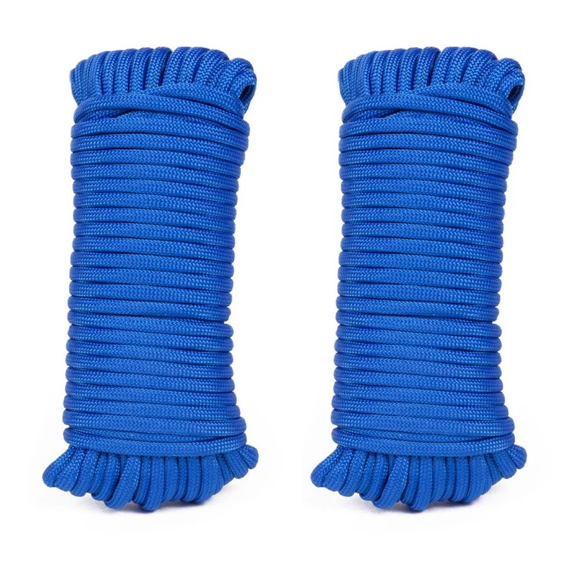 2x Paracord Campingseil Survival 15m Outdoor Fallschirm Schnur Leine Seil