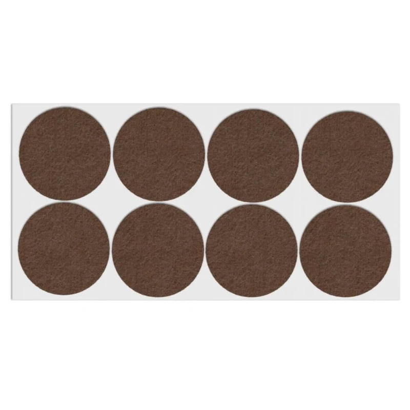 Selbstklebendes Filzpad Ø55mm Braun