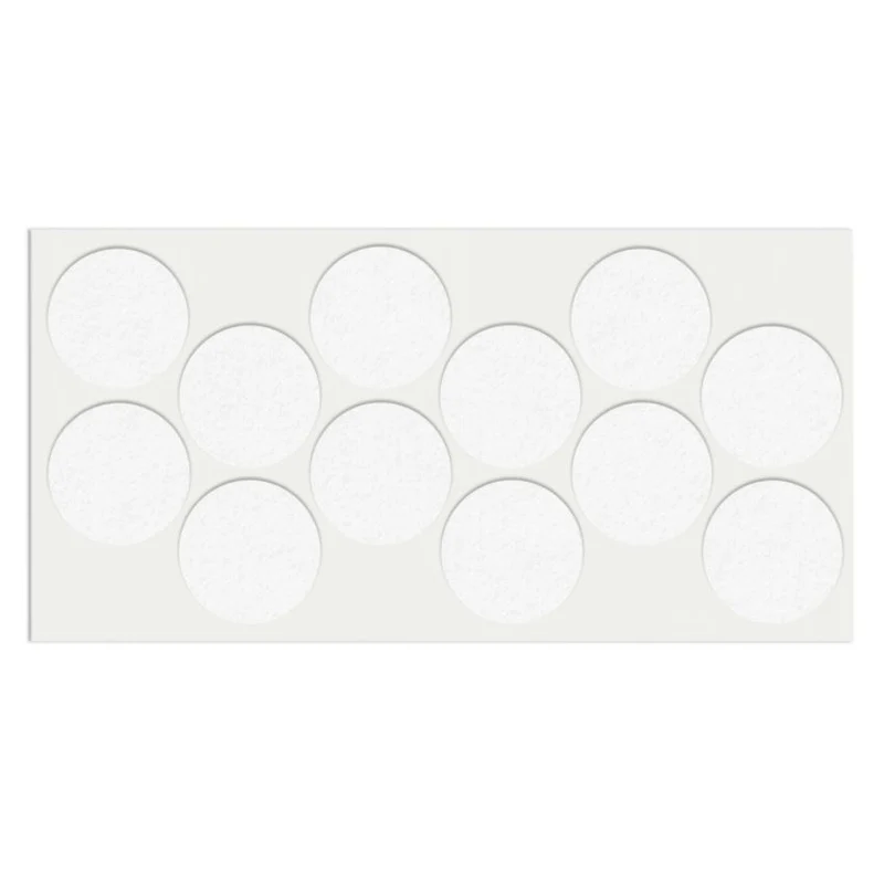 Selbstklebendes Filzpad Ø40mm Weiß