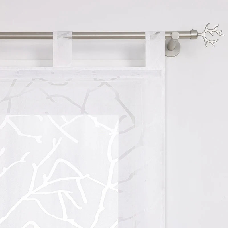 Rollo halbtransparent mit gestreiftmuster und Dekofalten Unifarbe 1 Stück