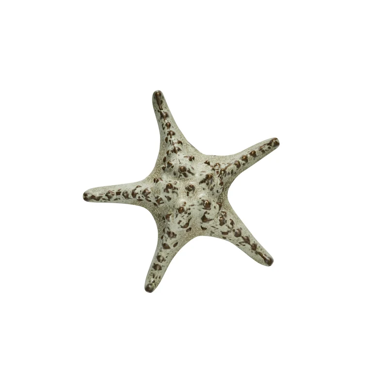 Shellille-Dekoration Seestern D16,5 H5,5 Leinen