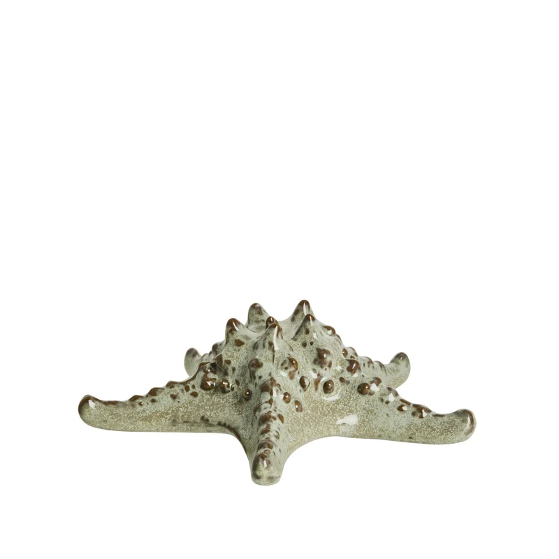 Shellille-Dekoration Seestern D16,5 H5,5 Leinen