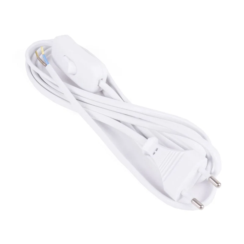 Kabel Stromkabel Verlängerungskabel offenes Kabelende Schalter Schuko Euro Weiß