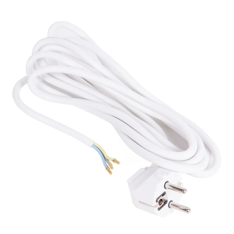 Kabel Stromkabel Verlängerungskabel offenes Kabelende Schalter Schuko Euro Weiß