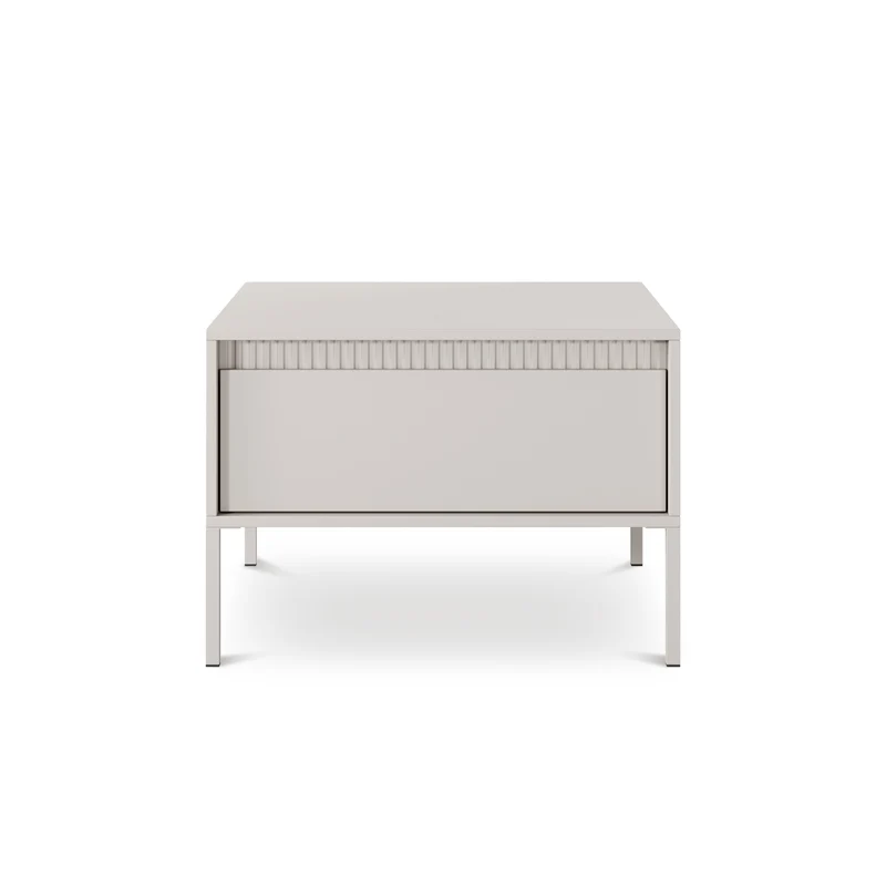 Couchtisch 68x48 cm mit Schublade im minimalistischen Stil | Senra