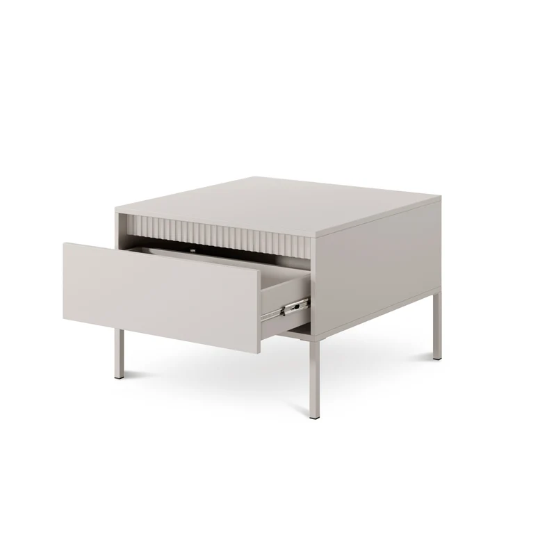 Couchtisch 68x48 cm mit Schublade im minimalistischen Stil | Senra