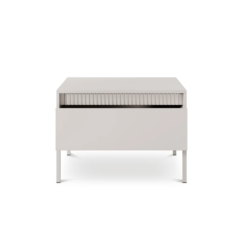 Couchtisch 68x48 cm mit Schublade im minimalistischen Stil | Senra