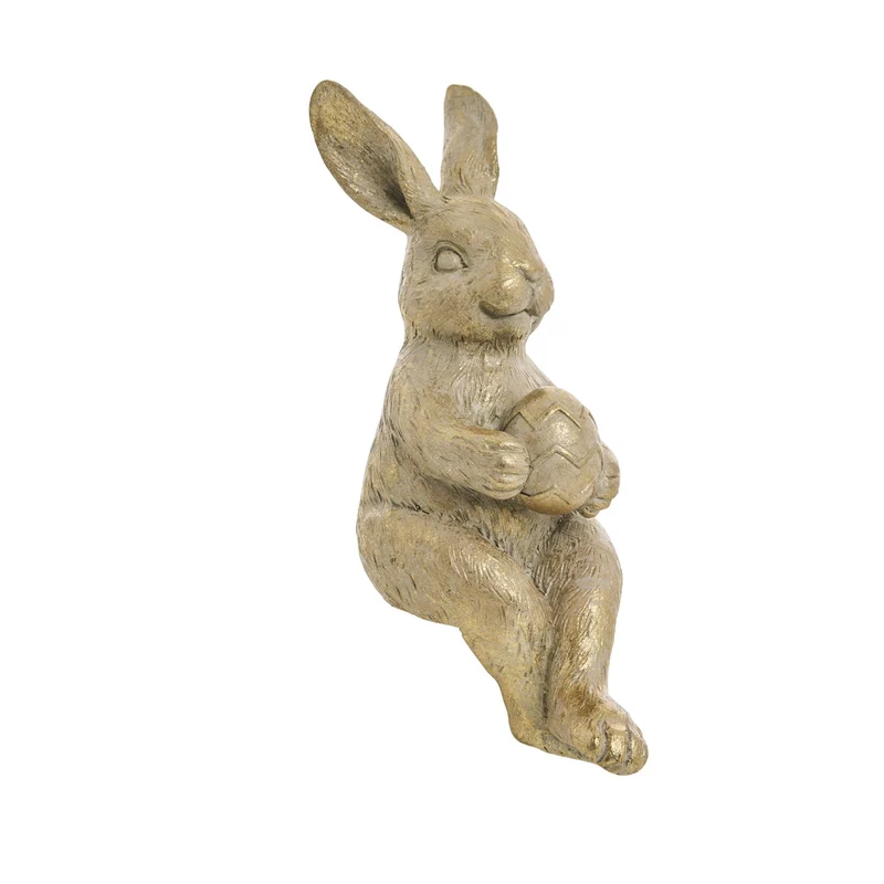 Selille Hasenfigur, H 16,5 cm, L, Gold