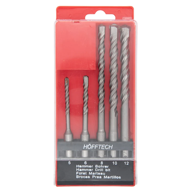 SDS Plus Bohrer Set 5tlg Betonbohrer Hammerbohrer Steinbohrer Bohrersatz Schlag