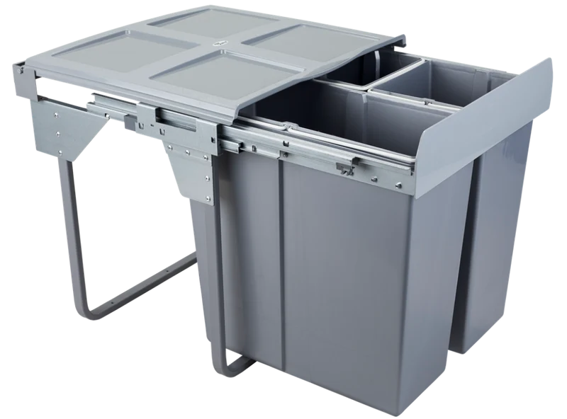 Mülleimer Mülltrennung - 34L+2x17L - 60cm Küchenschrank