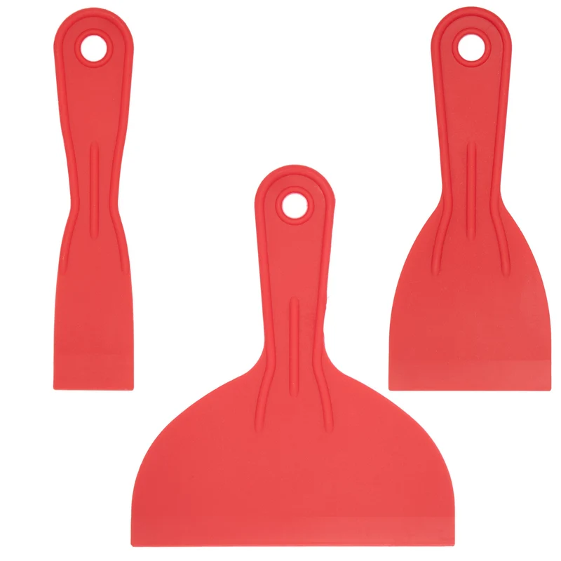 Flächenspachtel Malerspachtel 3-tlg Kunststoffspachtel Stuckateur Spachtel Set