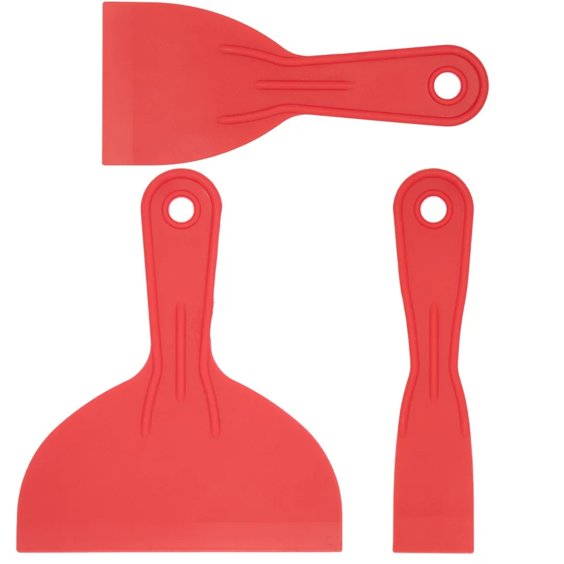 Flächenspachtel Malerspachtel 3-tlg Kunststoffspachtel Stuckateur Spachtel Set