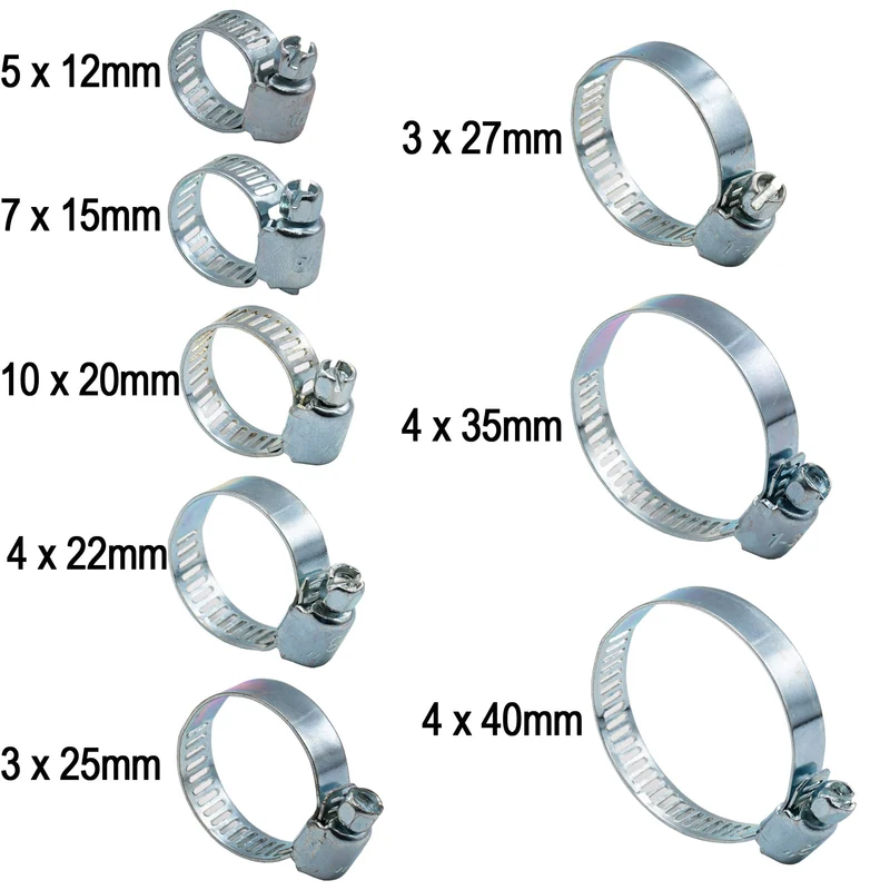 40x Schlauchschellen Schlauchklemmen Schlauchschellen Rohrschellen Schellen Set
