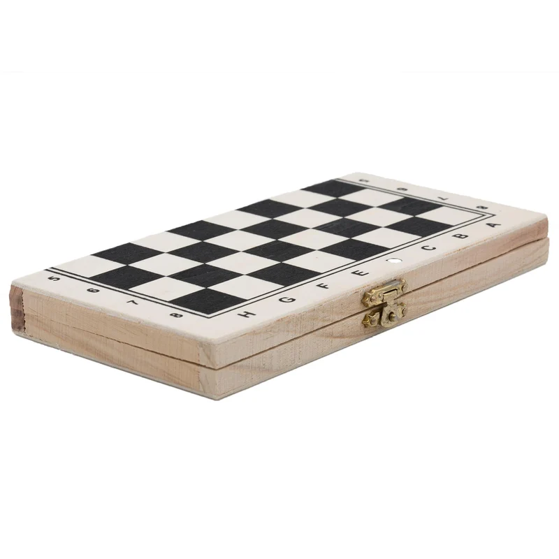 Schach Schachbrett Holz Schachspiel klappbares Brett Holzbox Reiseschach