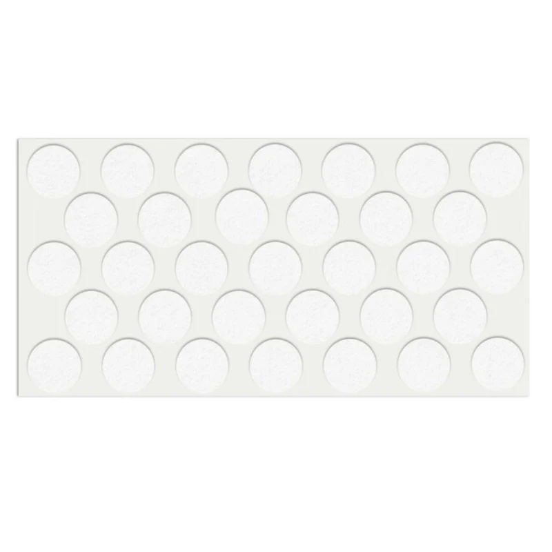 Selbstklebendes Filzpad Ø24mm Weiß
