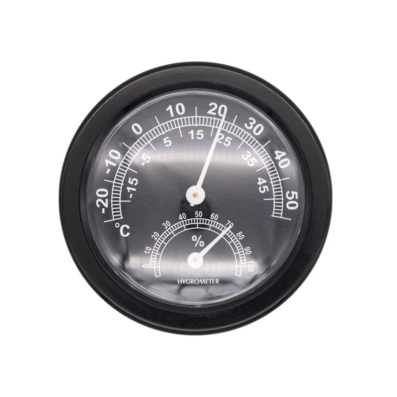 Thermometer Hygrometer Luftfeuchtigkeit Temperatur Analog Wetterstation Rund