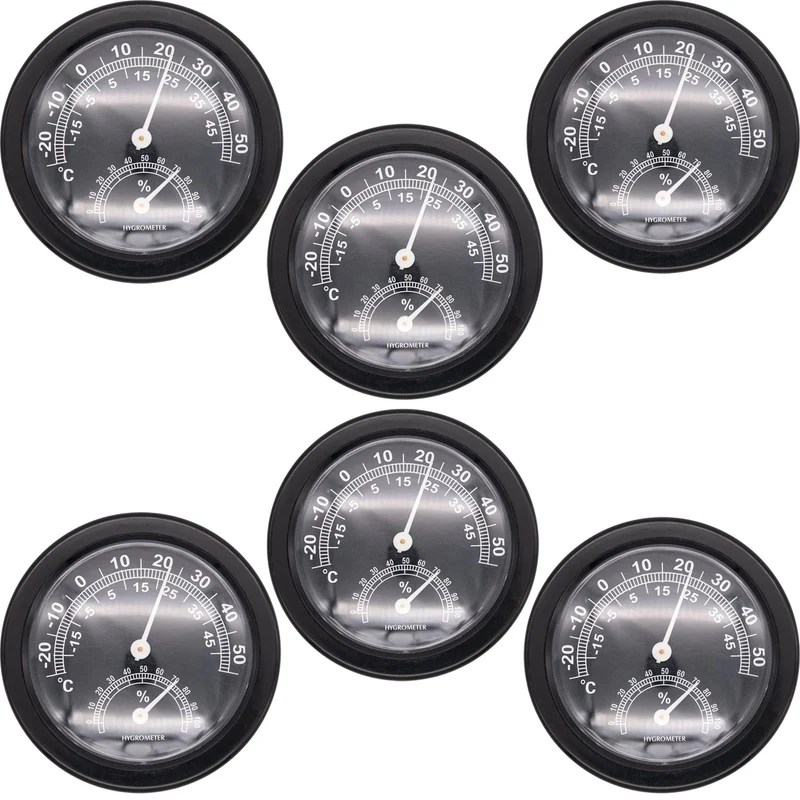 Thermometer Hygrometer Luftfeuchtigkeit Temperatur Analog Wetterstation Rund