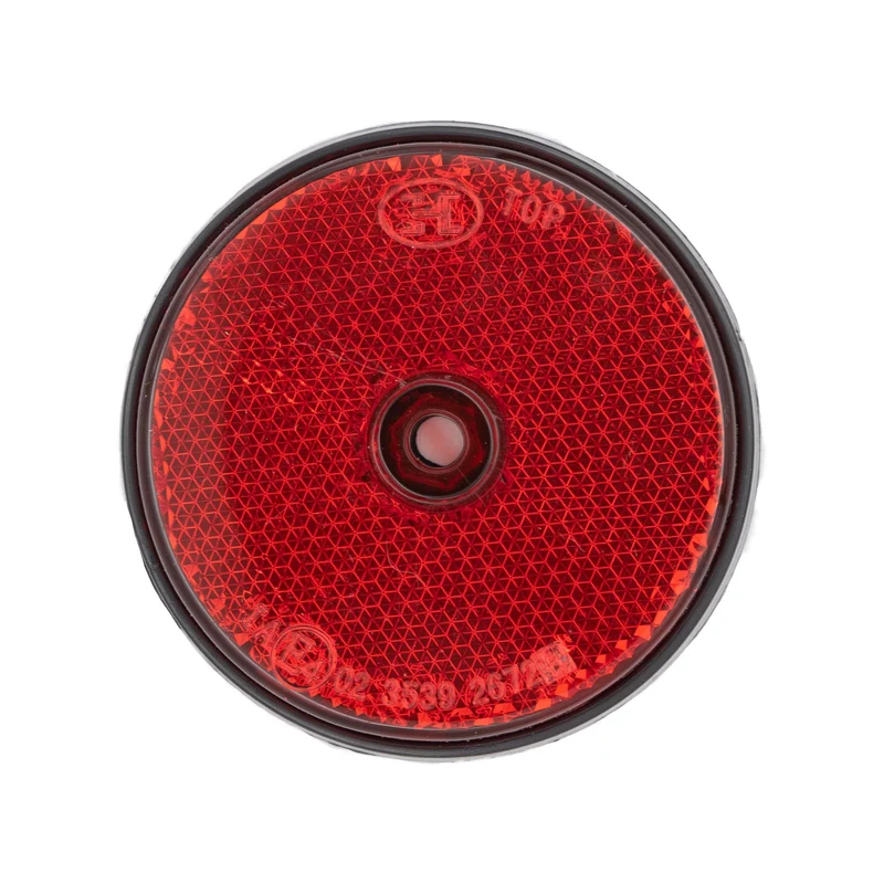 2x Reflektor Anhänger Rot Rund 60mm Rückstraher Wohnwagen PKW LKW Katzenauge Set
