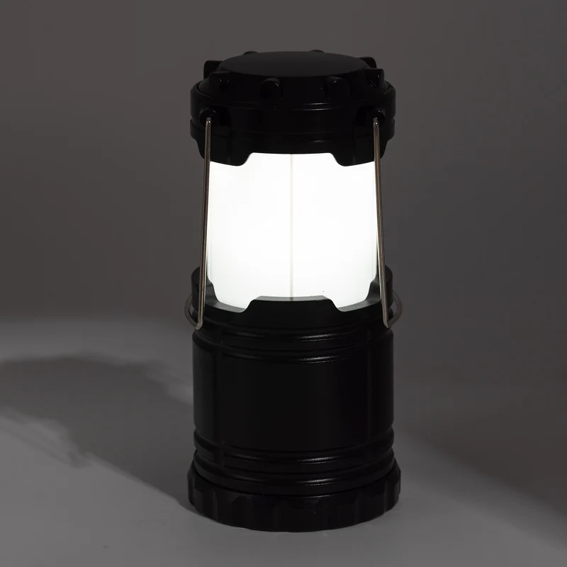 2in1 LED Campinglampe Zelt Lampe Leuchte Laterne Garten Batterie Flammen Effekt