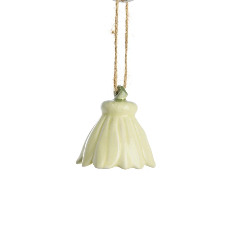 Dehlia 2er-Set BlumenAnhängere Gelb