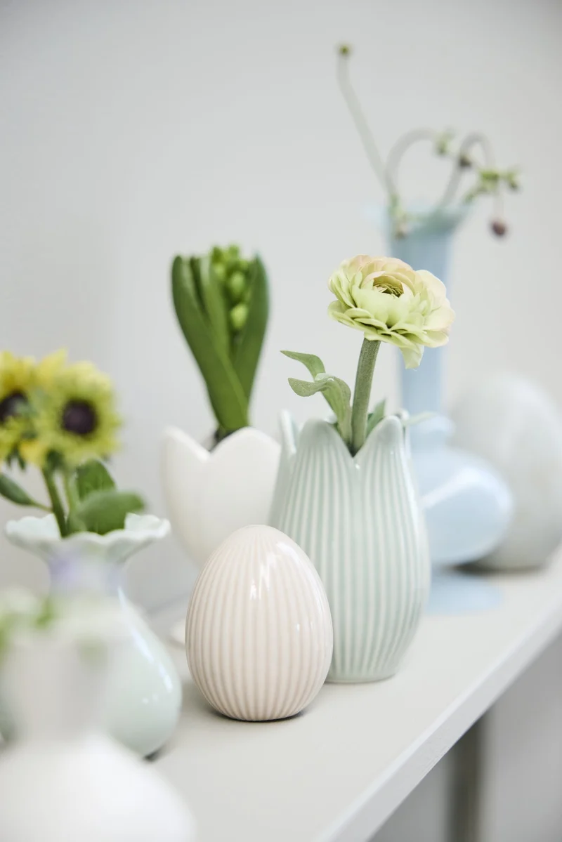 Dalia Vase, Höhe 8,8 cm, Länge: Grün