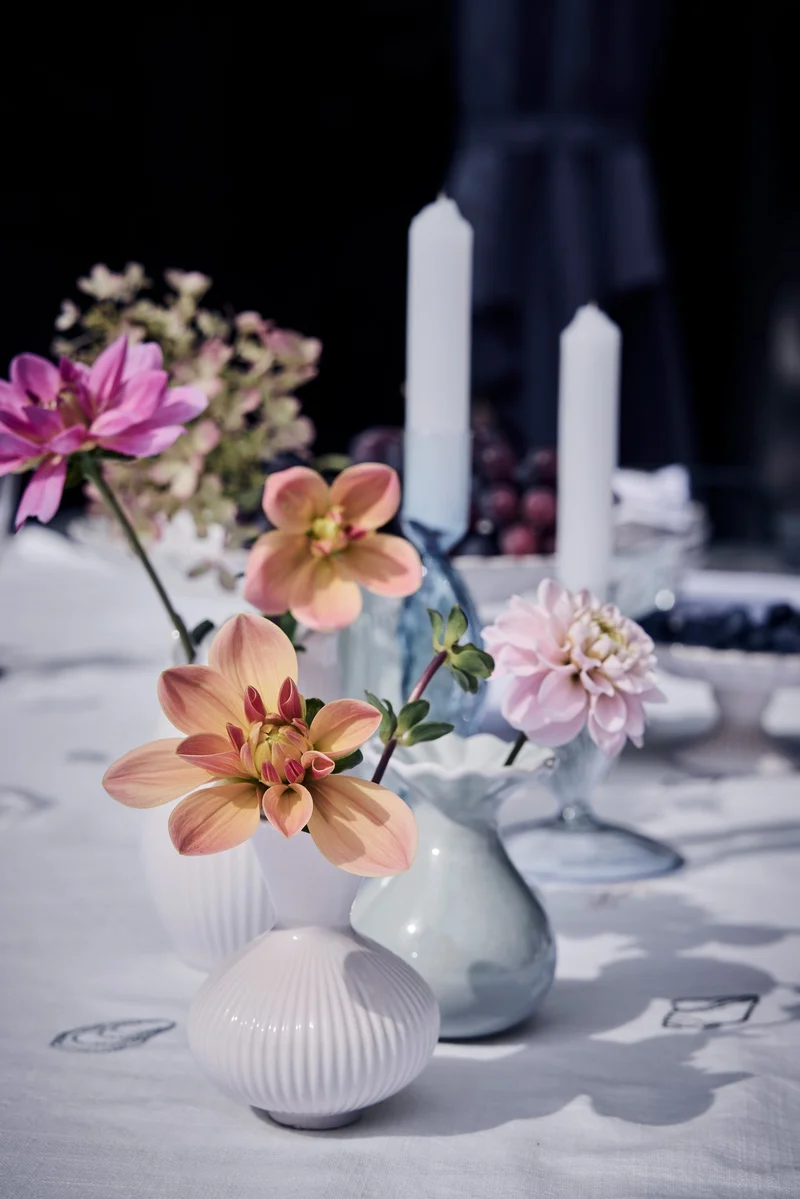 Dalia Vase, Höhe 8,8 cm, Länge: Grün