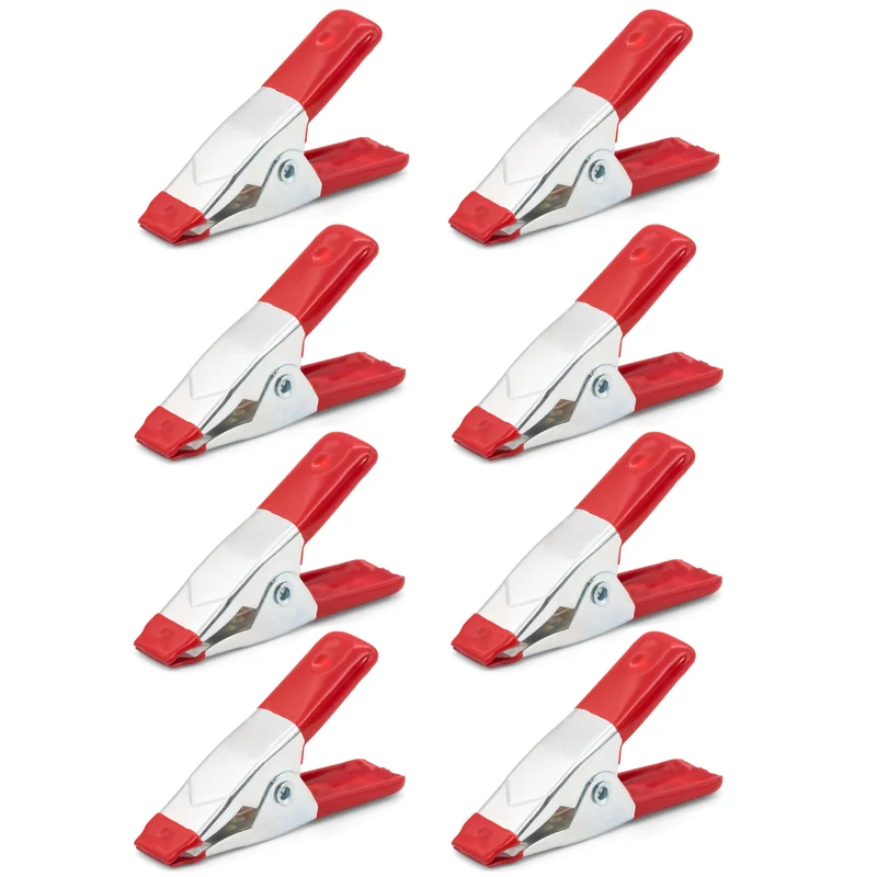 8x Federklemmen Klemmzwingen Leimzwingen Spann Feder Zwinge Klemme Set Mini