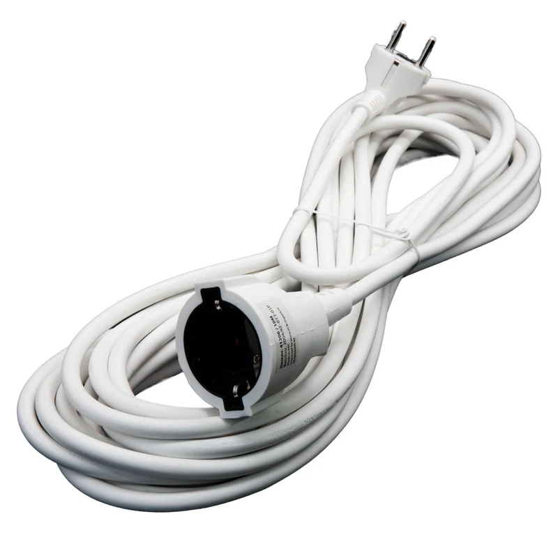 Verlängerungskabel Stromkabel 3-20 Meter Kabel Euro Schuko Stecker Verlängerung