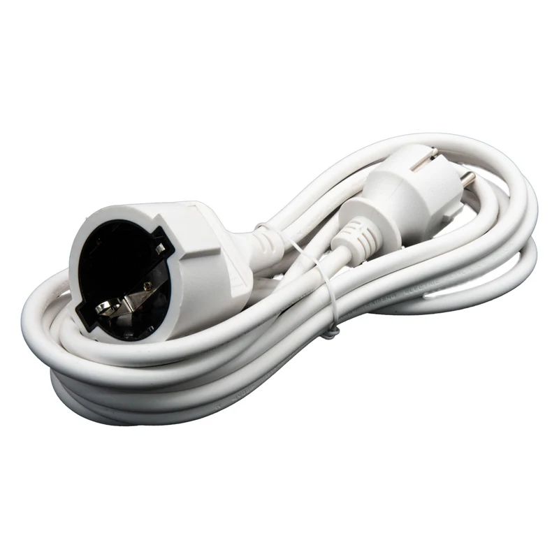 Verlängerungskabel Stromkabel 3-20 Meter Kabel Euro Schuko Stecker Verlängerung