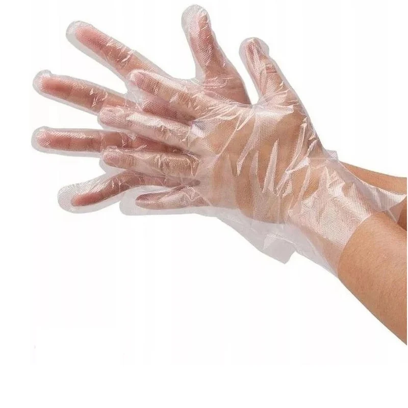 Einweghandschuhe 50er Set Einmalhandschuhe PE-Handschuhe Plastikhandschuhe