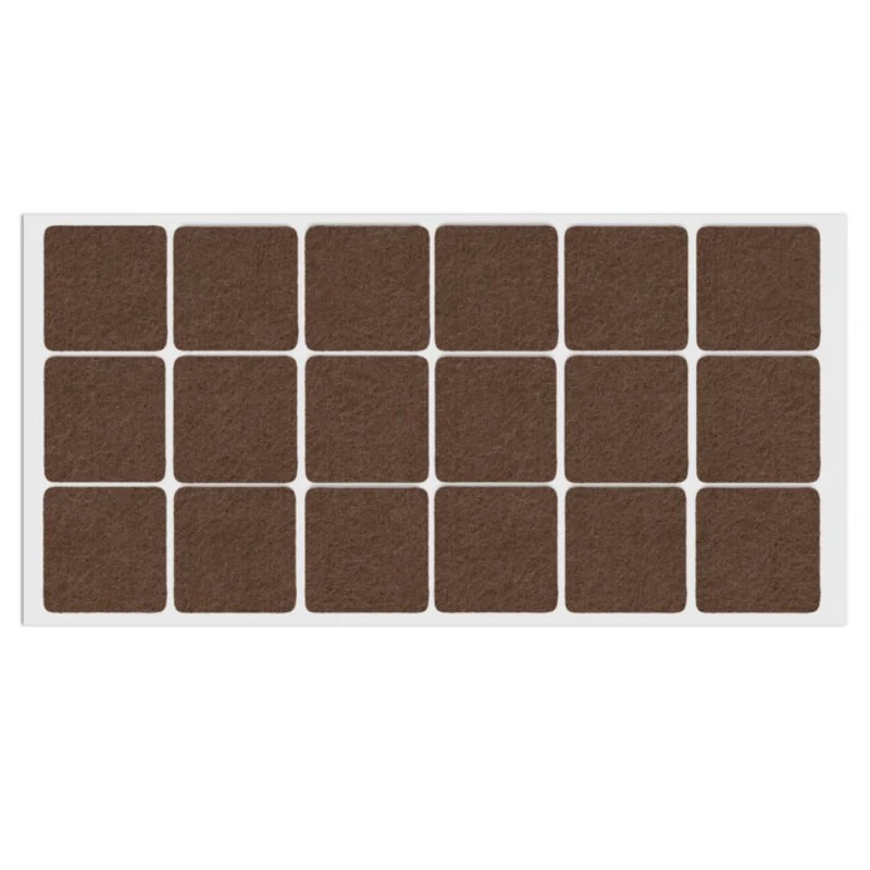 Selbstklebendes Filzpad 35x35mm Braun