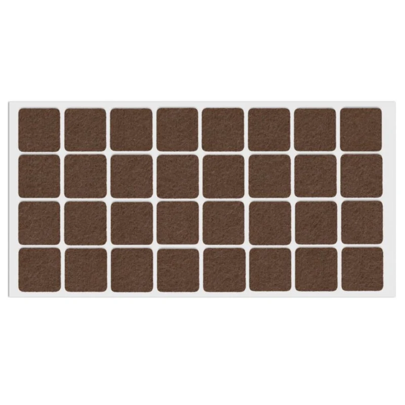 Selbstklebendes Filzpad 25x25mm Braun
