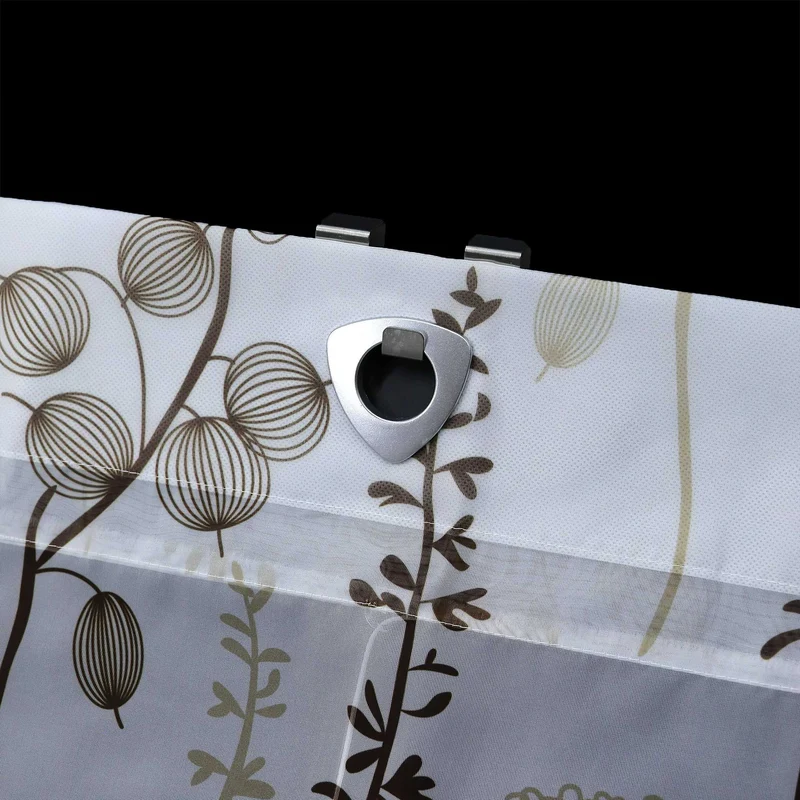 Rollo ohne Bohren Ösenrollo mit Hakenaufhängung mit Laternenblume Muster