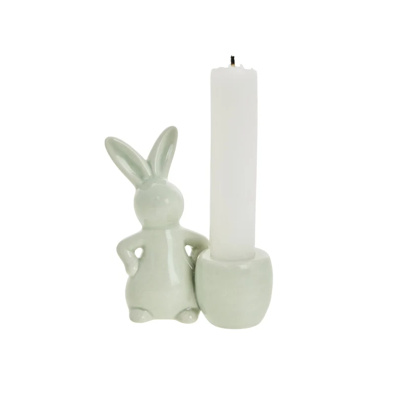 Dissia Hasen-Kerzenständer H9 L. Grün