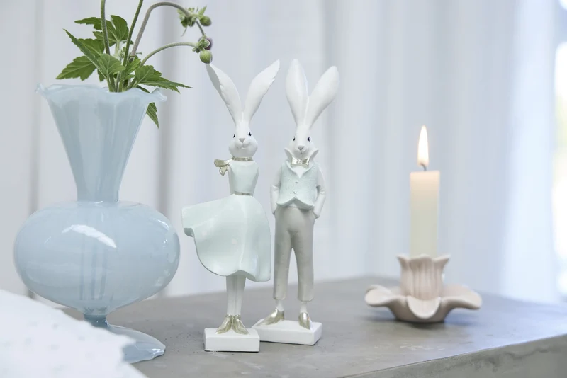 Deanne Blumenkerzenständer H5.6 Cremeweiß